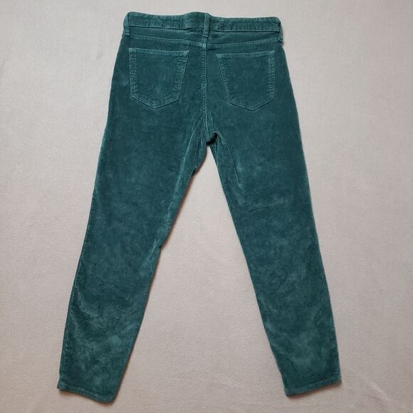 Lucky Brand Cords Ava Skinny Green Corduroy Pants - Picture 1 of 15